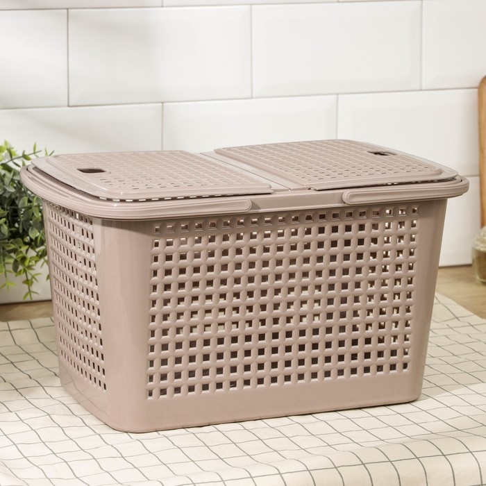 Корзина для пикника &laquo;Мини&raquo;, цвет коричневый