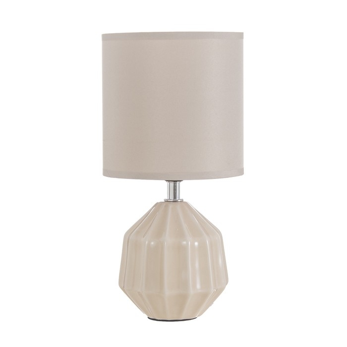 Настольная лампа "Алейда" Е14 40Вт бежевый 14х14х28 см RISALUX