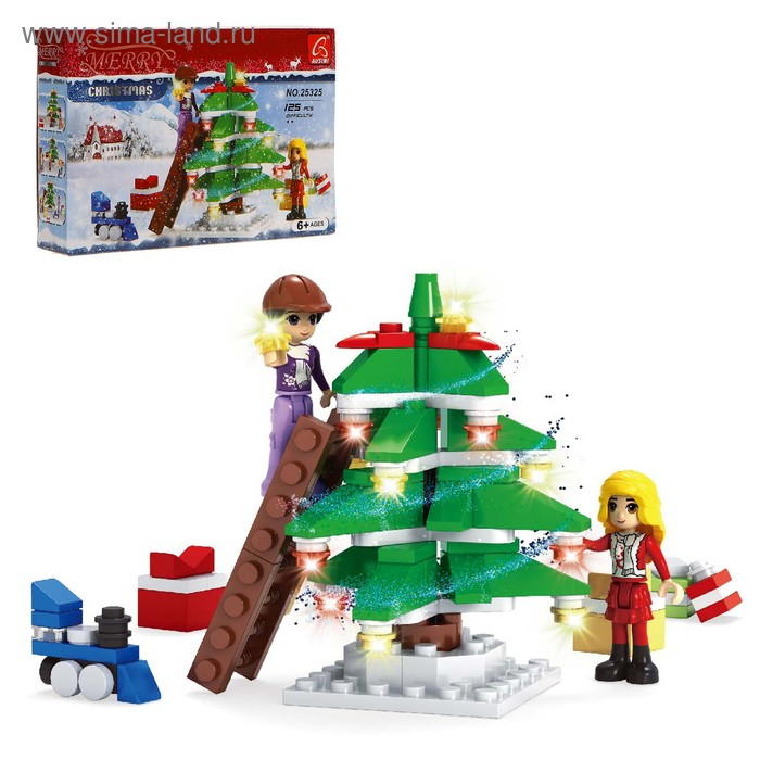 Конструктор новый год «Украшение елки», 125 деталей Конструктор новый год «Украшение елки», 125 деталей