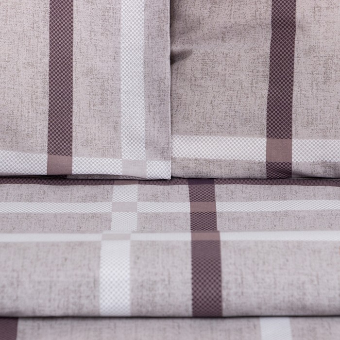 Постельное бельё Этель 1,5 сп Атлантик, 143х215 см, 150х214 см, 70х70 см 2 шт, бязь, 125 г/м2