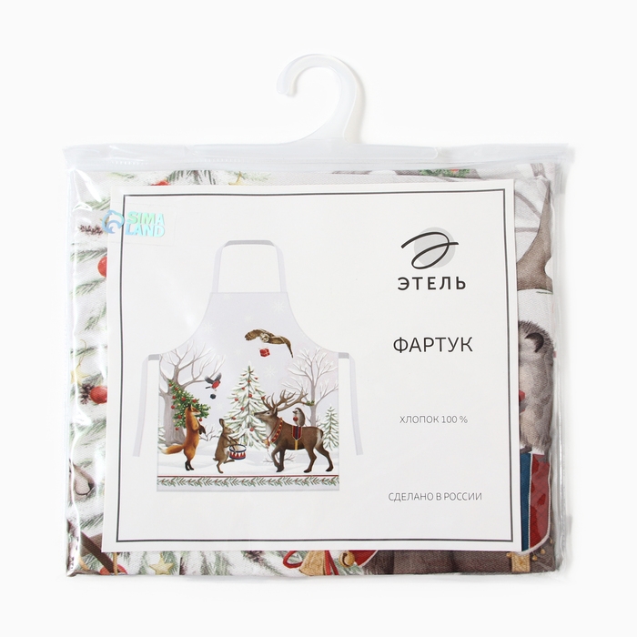 Фартук Этель "Новогоднее чудо" 60х70 см, 100% хлопок, саржа 190 г/м2