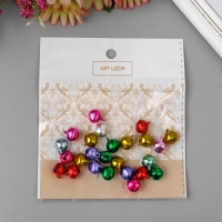 Набор декора для творчества металл "Колокольчики цветные" (набор 25 шт), d-1 см, 12х10 см Набор декора для творчества металл "Колокольчики цветные" (набор 25 шт), d-1 см, 12х10 см