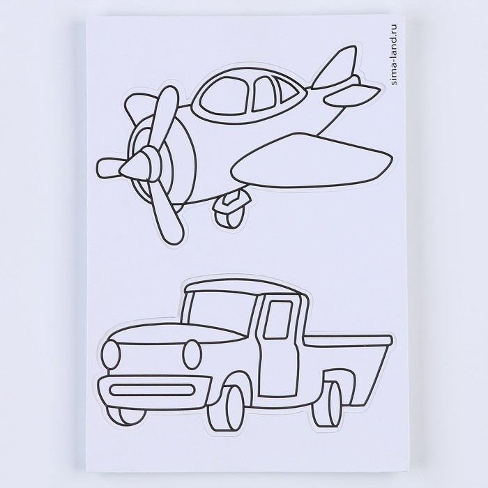 Набор для творчества. Аппликация фольгой &laquo;Транспорт&raquo;&lrm;