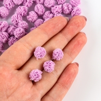 Набор деталей для декора «Бомбошки», 100 шт., размер одной шт. — 1 см, цвет фиолетовый Набор деталей для декора «Бомбошки», 100 шт., размер одной шт. — 1 см, цвет фиолетовый