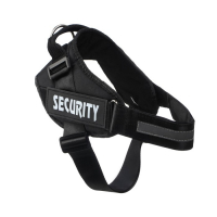 Шлейка К9 мягкая светоотражающая, размер M, ОГ 55-65 см, вес 11-20 кг, чёрная