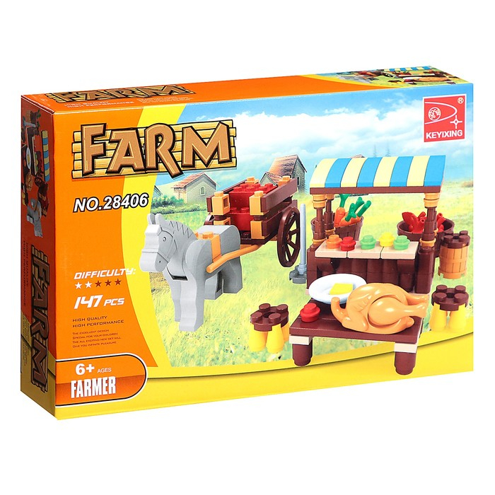 Конструктор &laquo;Фермерский рынок&raquo;, 147 деталей