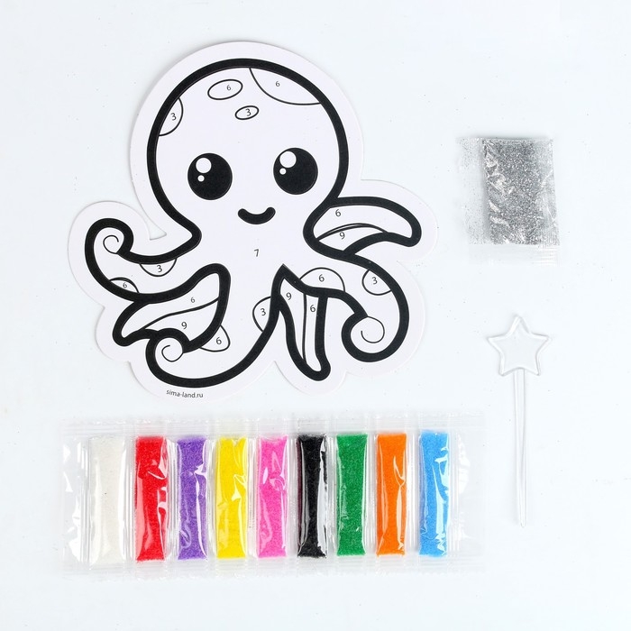 Набор для творчества. Фреска фигурная &laquo;Осьминог&raquo;