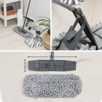 Комплект для уборки Raccoon &laquo;Универсальный&raquo;, 6 предметов: насадка моп, флаундер для швабры с насадкой, метла, окномойка, щётка для пыли и черенок.