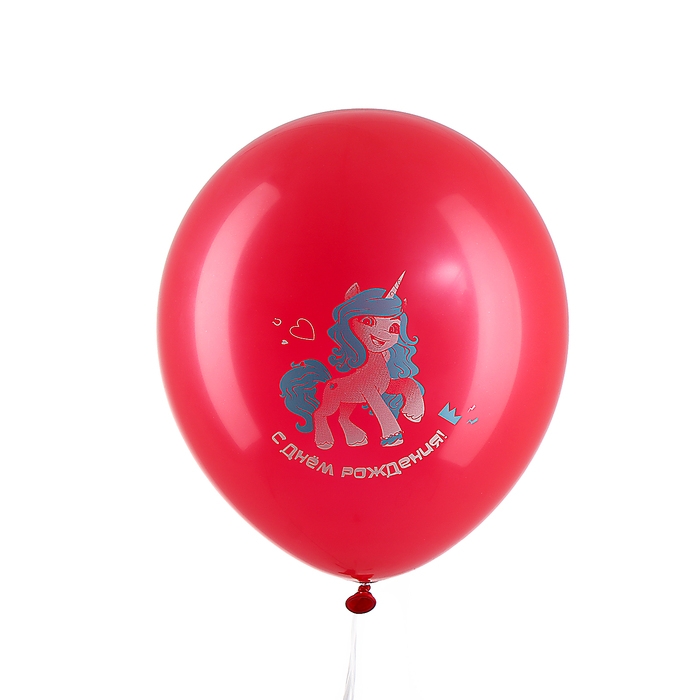 Шар латексный 12" &laquo;Мой маленький Пони&raquo; цветной принт, набор 5 шт.