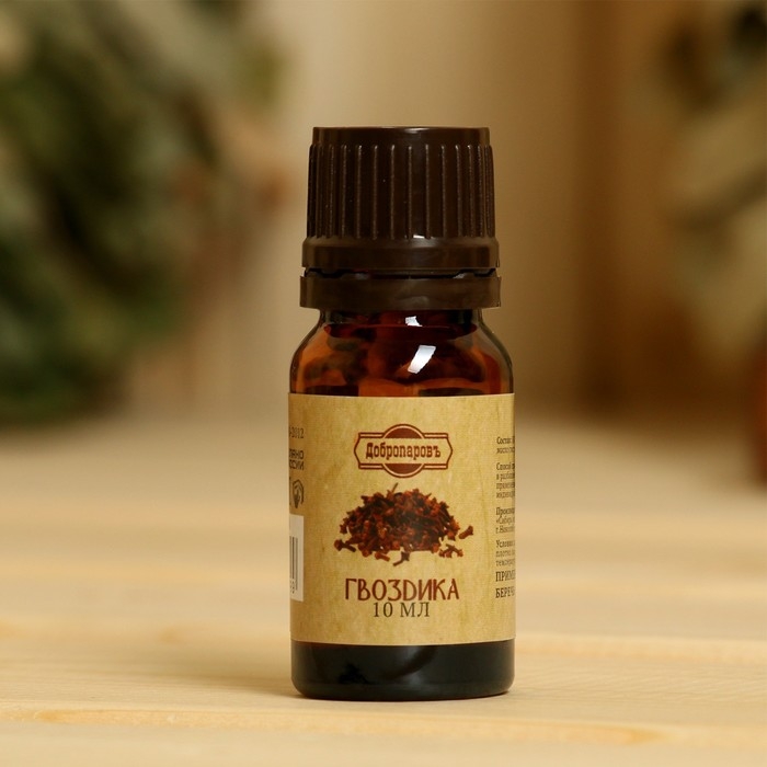 Эфирное масло Эфирное масло "Гвоздика", флакон-капельница, аннотация, 10 мл, репеллент "Добропаровъ"