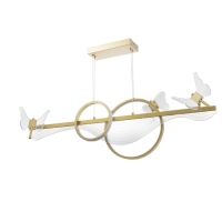 Светильник "Фьюжн" LED 110Вт 3000-6000К золото 100х12х28см Светильник "Фьюжн" LED 110Вт 3000-6000К золото 100х12х28см