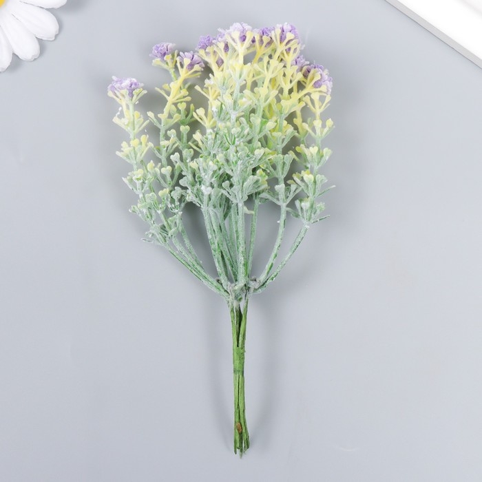 Цветы для декорирования "Гвоздика Шабо" сиреневый 1 букет=6 головок 17 см