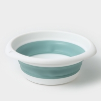 Таз складной &laquo;Флекс&raquo;, 5.5 л, 32.5&times;33&times;4.5 см, цвет морская волна