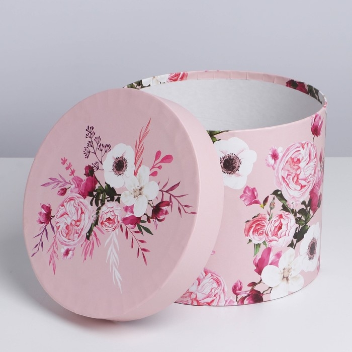 Набор коробок 5 в 1, упаковка подарочная, &laquo;Цветы&raquo;, 13 х 13,5‒19.5 х 23 см