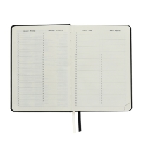 Ежедневник недатированный A5, 160 листов, deVENTE.Emblem, твёрдая обложка из искусственной кожи с поролоном, ляссе, блок 70 г/м2, чёрный Ежедневник недатированный A5, 160 листов, deVENTE.Emblem, твёрдая обложка из искусственной кожи с поролоном, ляссе, блок 70 г/м2, чёрный