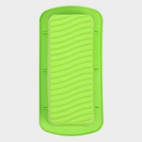 Форма для выпечки Доляна &laquo;Хлеб. Полосы&raquo;, 27,5&times;13,5&times;7 см, цвет зеленый