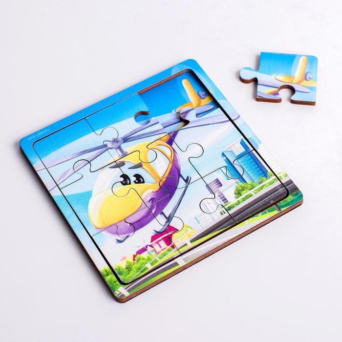 Пазл &laquo;Вертолёт&raquo;, 9 деталей