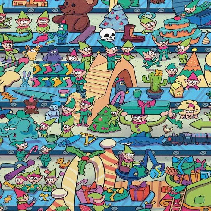 Новогодняя настольная игра «Новый год: ОКАВОКА. Фабрика Деда Мороза», 50 карт, 5+ Новогодняя настольная игра «Новый год: ОКАВОКА. Фабрика Деда Мороза», 50 карт, 5+