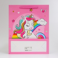 Пакет ламинированный «Единорог», M 26 × 32 × 10 см Пакет ламинированный «Единорог», M 26 × 32 × 10 см