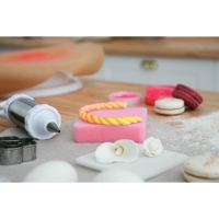 Набор матов для моделирования и сушки цветов из мастики, 9,5&times;9,5&times;1,5 см, 2 шт, цвет белый, розовый