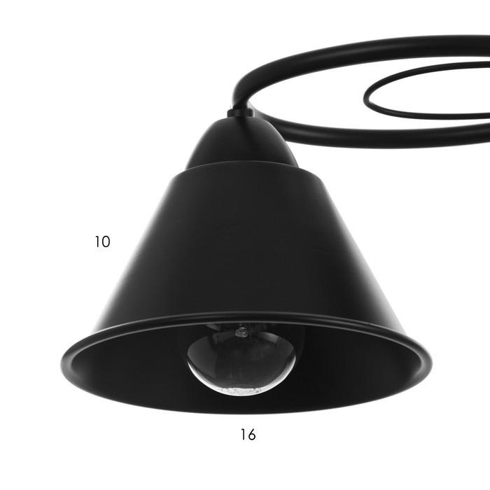 Люстра "Эдмас" 5хЕ27 40Вт черный 60х60х22 см BayerLux