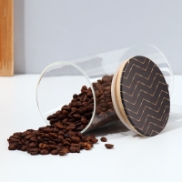 Банка для хранения сыпучих продуктов и круп &laquo;Геометрия&raquo;, 700 мл