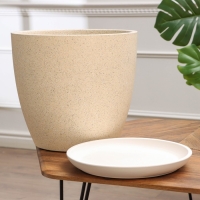 Горшок цветочный "Песок бежевый бутон №8", 22 л