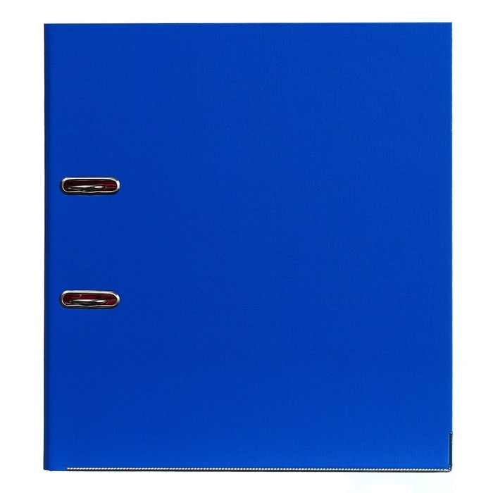 Папка-регистратор А4, 75 мм, Lamark, ПВХ, двухстороннее покрытие, металлическая окантовка, карман на корешок, собранная, синий/розовый