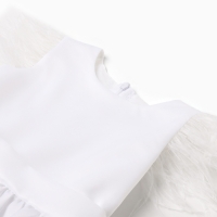 Платье нарядное детское KAFTAN, р.28 (86-92 см), белый