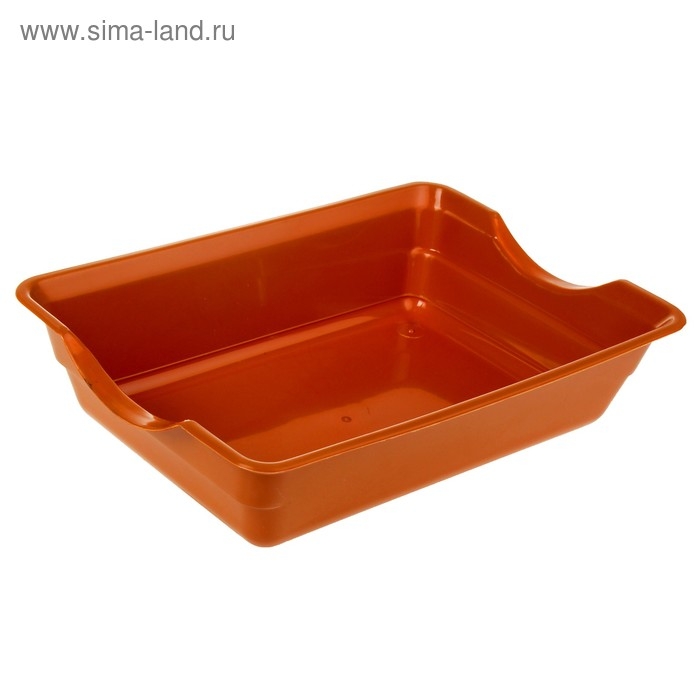 Туалет глубокий без сетки 36 х 26 х 9 см, коричневый