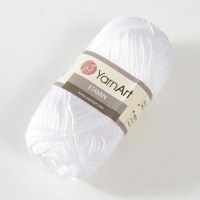 Пряжа "Etamin" 100% акрил 180м/30гр (421 белый) Пряжа "Etamin" 100% акрил 180м/30гр (421 белый)