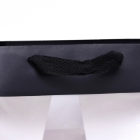 Пакет подарочный, крафт, с окном, &laquo;Черный&raquo;, 25 х 25 х 25 см