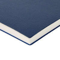 Ежедневник недатированный А5, 128 листов GRAND, интегральная обложка из искусственной кожи, ляссе, кремовый блок 70 г/м2, темно-синий