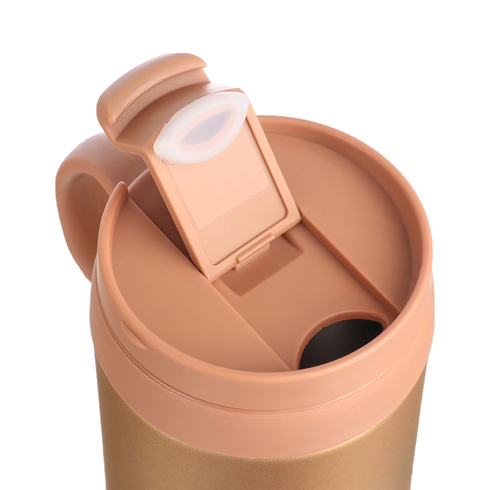 Термокружка, 450 мл, Hot & Сool, сохраняет тепло 12 часов, 13 х 16 см, золото Термокружка, 450 мл, Hot & Сool, сохраняет тепло 12 часов, 13 х 16 см, золото