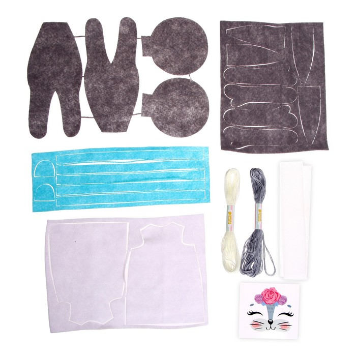 Набор для творчества: игрушка из фетра &laquo;Пасха: зайка в платье&raquo;