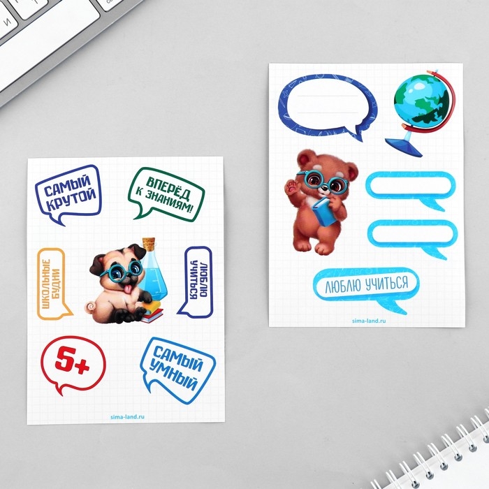 Подарочный набор на выпускной: Блокнот А6, 32л, наклейки и магнитные закладки 2 шт &laquo;Выпускник&raquo;