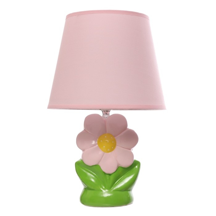 Настольная лампа Настольная лампа "Цветок" Е14 40Вт розовый 20х20х33см