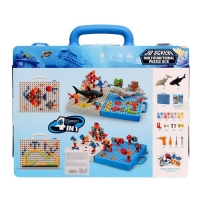 Конструктор винтовая мозаика &laquo;Морской мир&raquo;, с электрическим шуруповертом, 193 детали