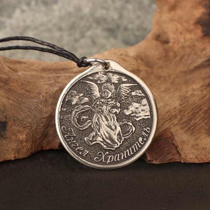 Икона-подвеска Пр.Сергий Радонежский и Ангел хранитель, 12г, 33х30 мм, юв. мельхиор Икона-подвеска Пр.Сергий Радонежский и Ангел хранитель, 12г, 33х30 мм, юв. мельхиор