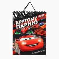 Пакет подарочный 3Д "Крутому парню" 40х31х11.5 см, Тачки Пакет подарочный 3Д "Крутому парню" 40х31х11.5 см, Тачки