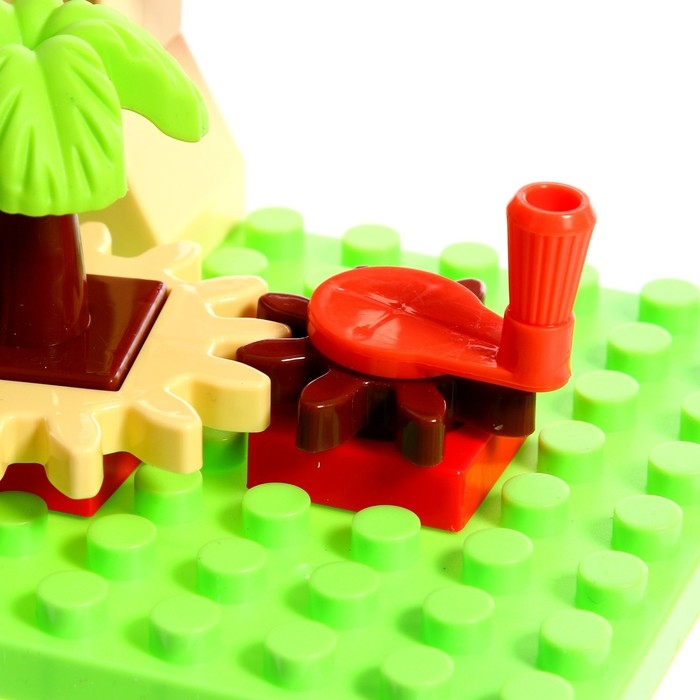 Конструктор развивающий с шестерёнками &laquo;Дино Мир&raquo;, 33 детали