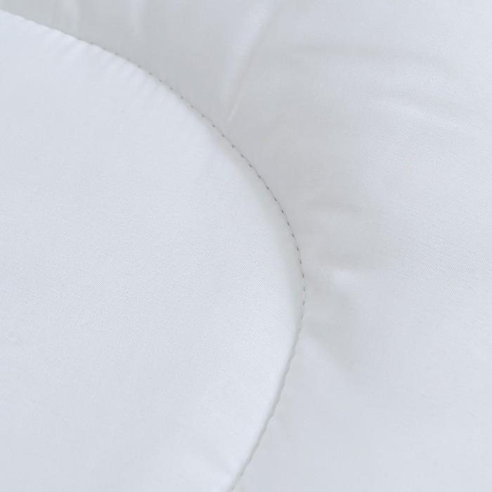 Одеяло облегчённое, 140х205 см, файбер, микрофибра белая, 100% полиэстер