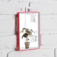 Зеркало настольное, на подставке, зеркальная поверхность 10,5 &times; 15,5 см, цвет МИКС