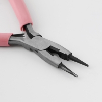 Круглогубцы с бокорезом, для рукоделия, 13 &times; 6,5 см, цвет серебряный/розовый