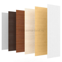 Настенная перфорированная панель односторонняя 60&times;0,6&times;180 см, шаг 2,5 см, цвет чёрный