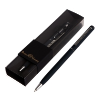 Ручка шариковая поворотная, 0.7 мм, Bruno Visconti Palermo, стержень синий, сине-чёрный металлический корпус, в футляре Ручка шариковая поворотная, 0.7 мм, Bruno Visconti Palermo, стержень синий, сине-чёрный металлический корпус, в футляре