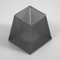 Абажур для люстры "Квадрат" Е27/Е14 серый 13х13х13см Абажур для люстры "Квадрат" Е27/Е14 серый 13х13х13см