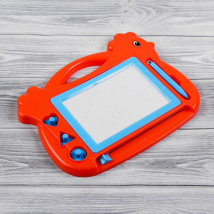 Доска магнитная &laquo;Курочка&raquo;, 3 печати, чёрная крошка, цвета МИКС