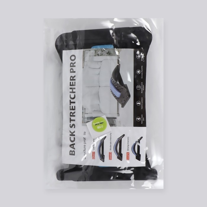 Массажёр для спины, четырёхуровневый, 37 × 24,5 см, цвет МИКС Массажёр для спины, четырёхуровневый, 37 × 24,5 см, цвет МИКС