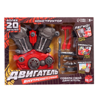 Конструктор &laquo;Двигатель внутреннего сгорания&raquo;, световые и звуковые эффекты, 31 деталь